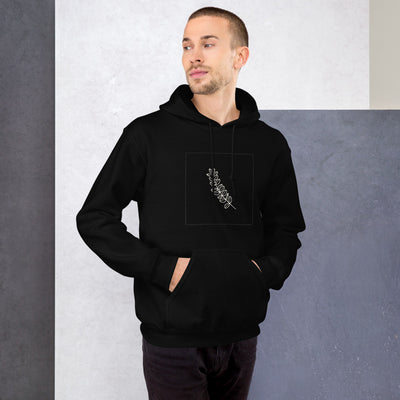 Eucalyptus Sprig Pullover Hoodie, Men's, on a model