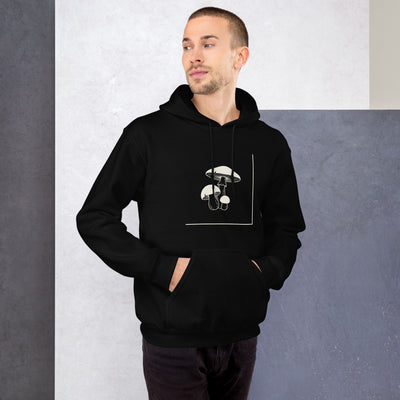 Mushroom Line Trio Pullover Hoodie, Women's, on a model