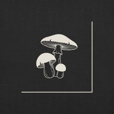 Mushroom Line Trio Graphic T-Shirt, Women's, print close-up