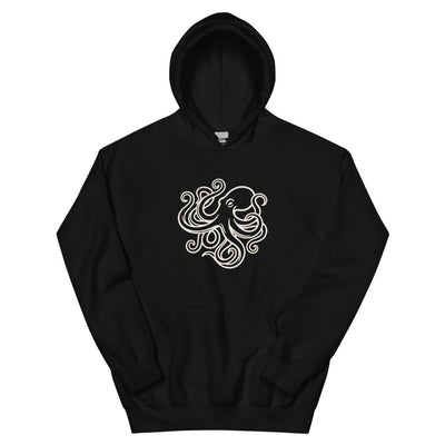Octopus Art California Pullover Hoodie, Men's, flat lay