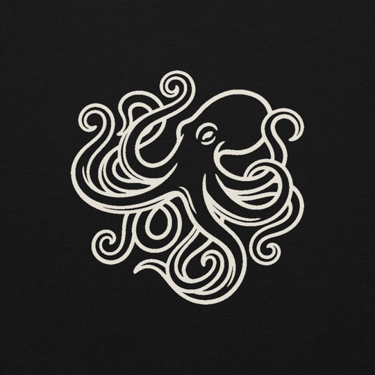 Octopus Art California Pullover Hoodie, Women's, print close-up