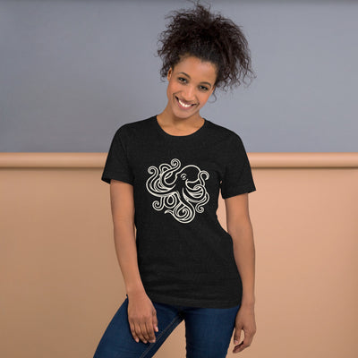 Octopus Art California Graphic T-Shirt, Women's, on a model