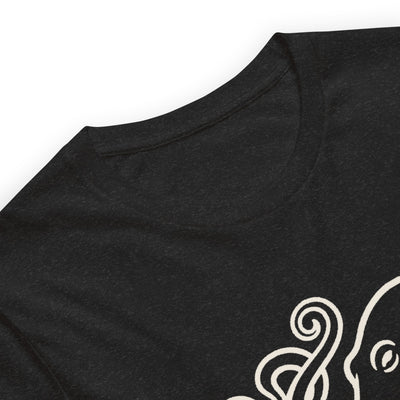 Octopus Art California Graphic T-Shirt, fabric detail