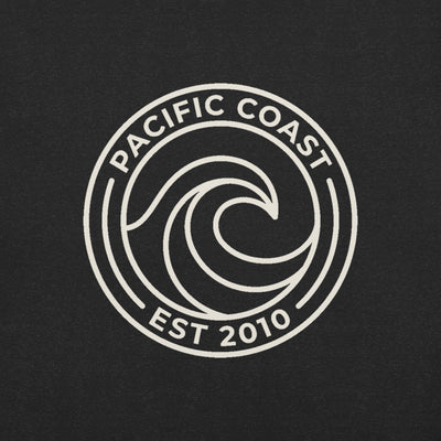 Pacific Coast Wave Badge Graphic T-Shirt, Women's, print close-up