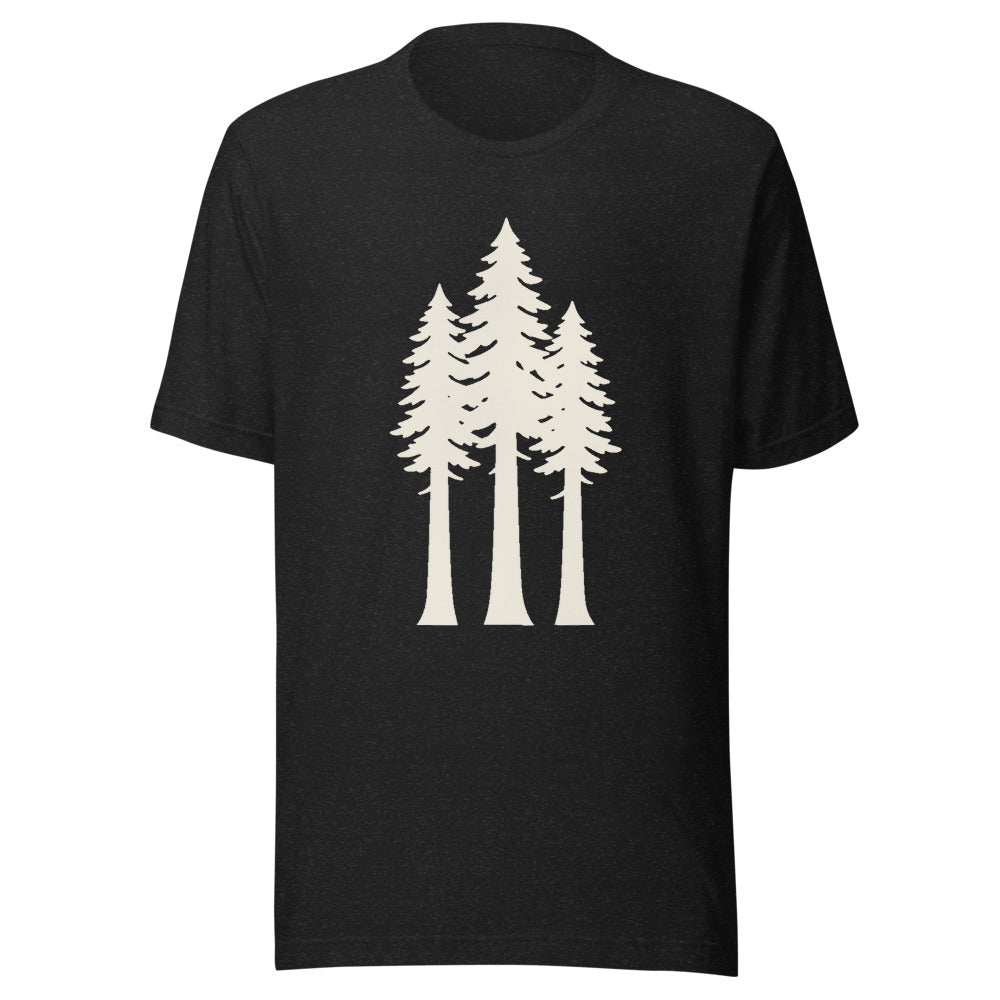 Redwood Silhouette Graphic T-Shirt, Men's, front, black with cream print