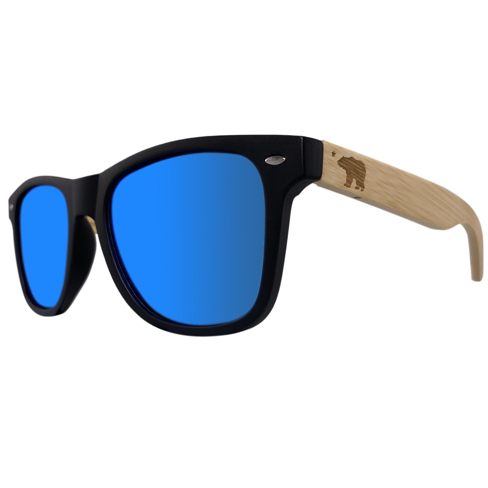 Santa Barbara Polarized Square Bamboo Sunglasses – Cali Life Co.