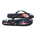 Blue Flamingo Flip-Flops